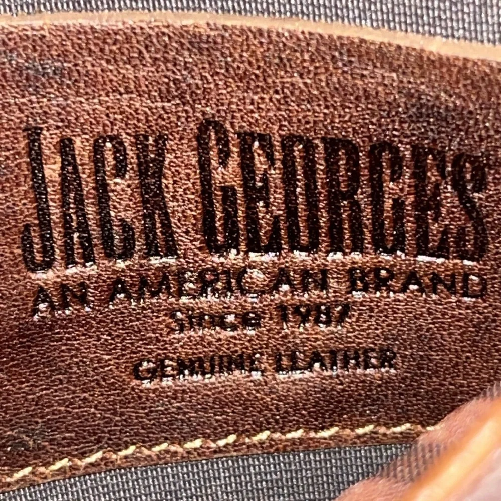 Jack George new never used Brown Leather Crossbody Bag